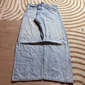 VINTAGE ECKŌ UNLTD • W40 L32 LIGHT WASH BAGGY JEANS